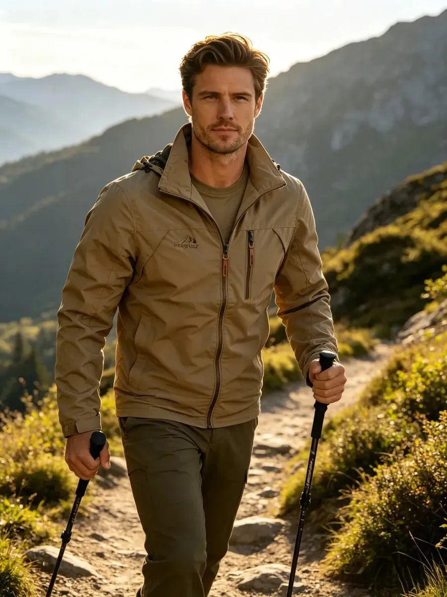 roupas jaqueta masculina com capuz resistente à água e à prova de vento