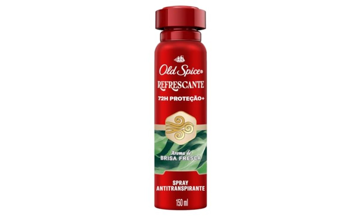 perfumaria old spice desodorante antitranspirante aerossol refrescante 150ml