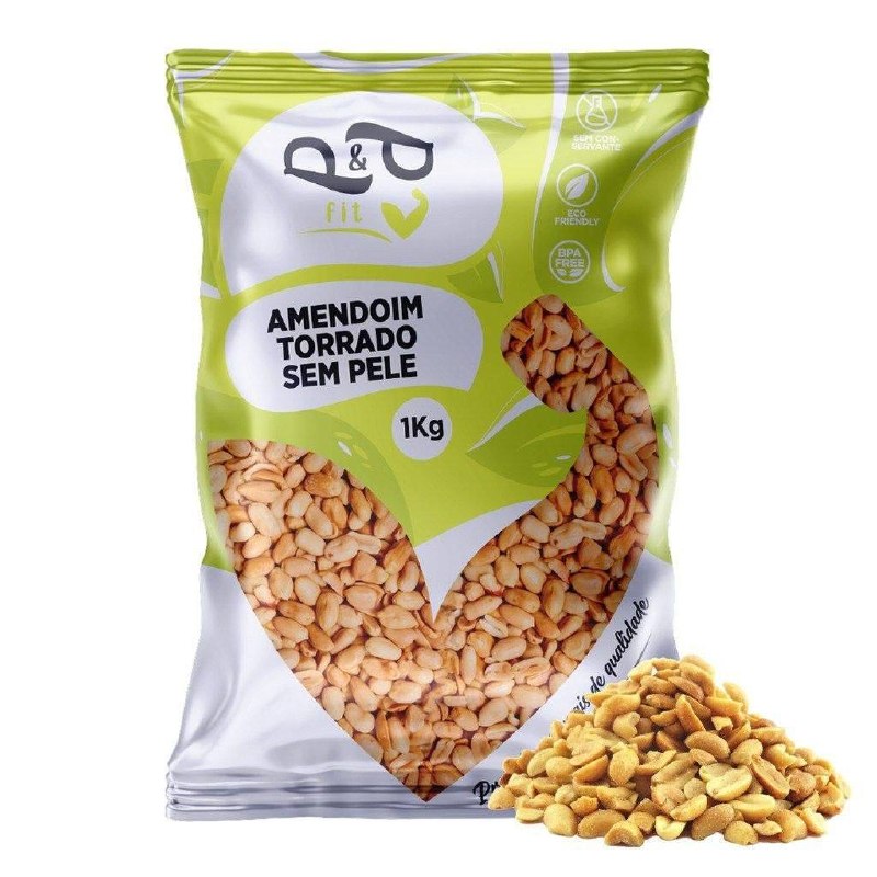 alimentos amendoim torrado sem sal 1kg