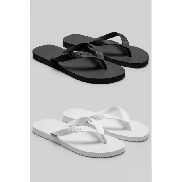 roupas polo wear chinelos antiderrapantes kit 2 sortido