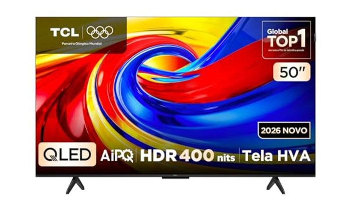 TV TCL 50P7L 50" 4K QLED 120Hz Google TV