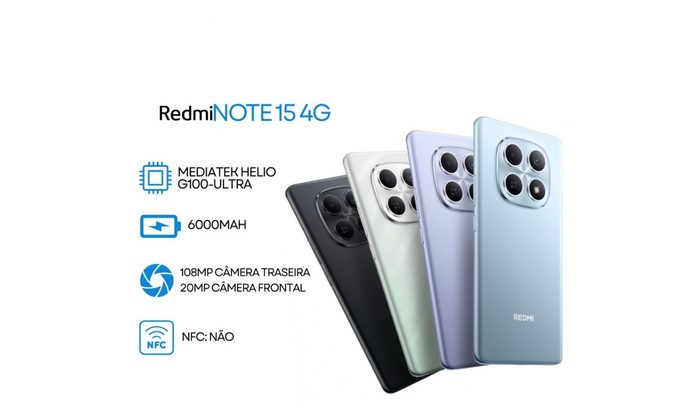 Celular Xiaomi Redmi Note 15 6GB 4G