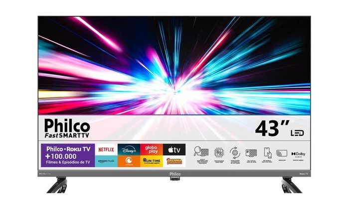TV Philco P43KRB 43" QLED Roku TV