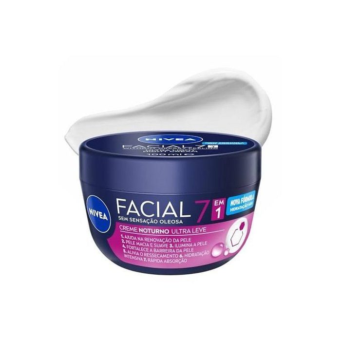creme facial nivea noturno ultraleve 7 em 1 100g