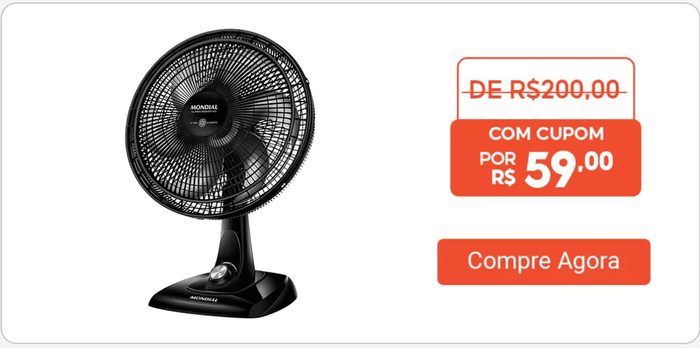 Ventilador Mondial 30cm Vsp 30 B 60hz Loi