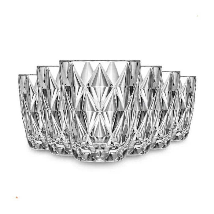 jogo de copos diamond 300ml vidro 6 pecas
