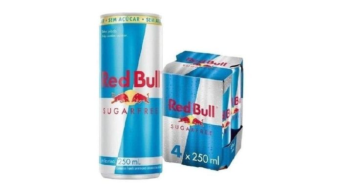 energetico red bull sugar free 250ml kit 4un