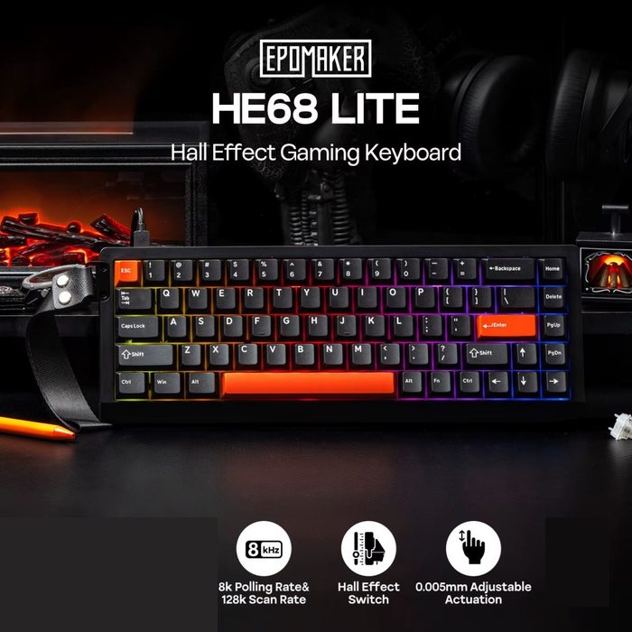 teclado epomaker he68 lite