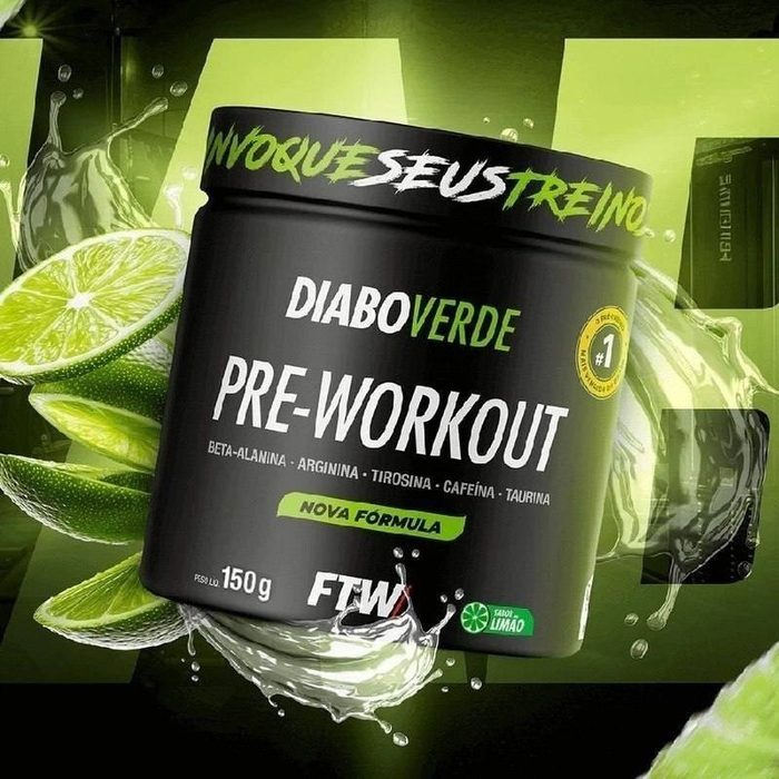 Pré Treino Diabo Verde Pre-Workout 150g - FTW
