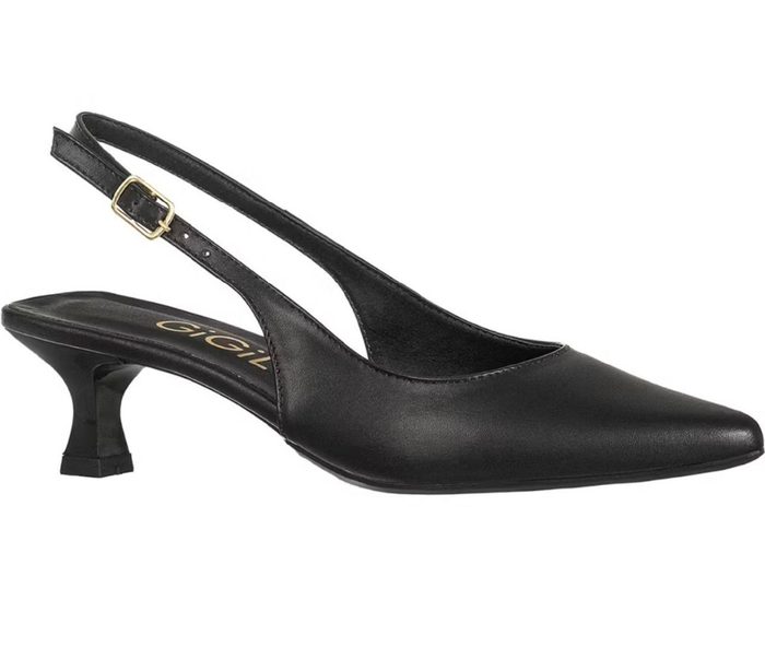 ￼Sapato GiGiL Feminino Scarpin Slingback Bico Fino Salto