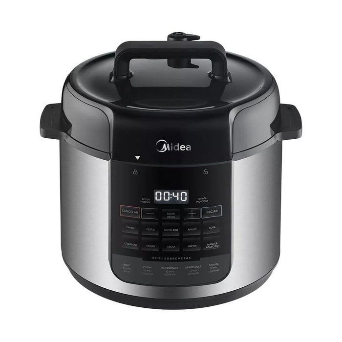 Panela de Pressão Elétrica 5L NutriPro Inox Midea