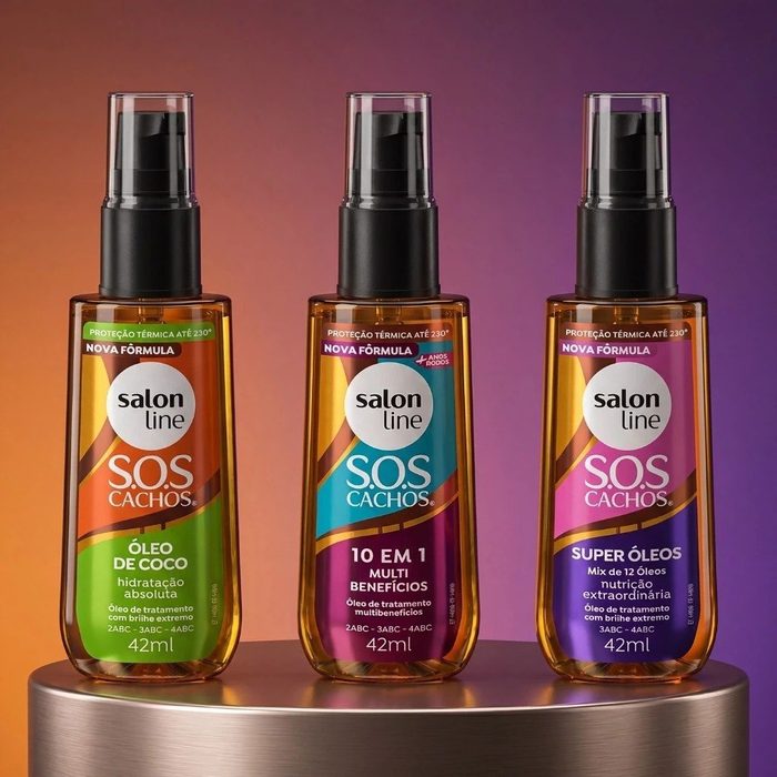 Kit com 3 Óleos de Tratamento Coco, Super Óleos e Multibenefícios