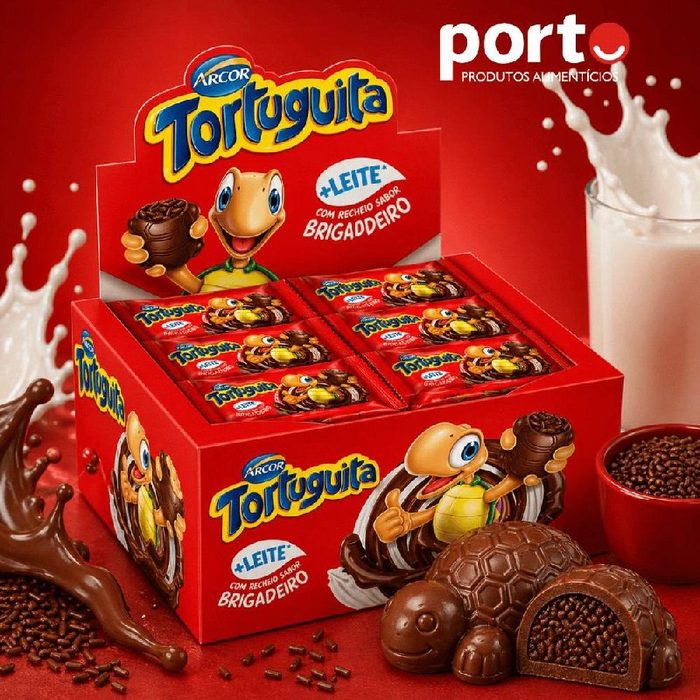 Chocolate Tortuguita Brigadeiro 24 Unidades 15,5g - Arcor