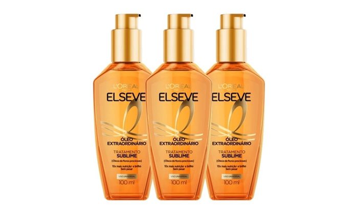 Kit 3 Óleo Capilar Elseve L'Oréal Paris Óleo Extraordinário 100ml - 3 unidades