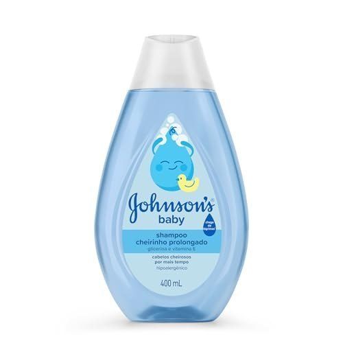 Johnson's Baby Shampoo Infantil Cheiro Prolongado, 400ml, Azul