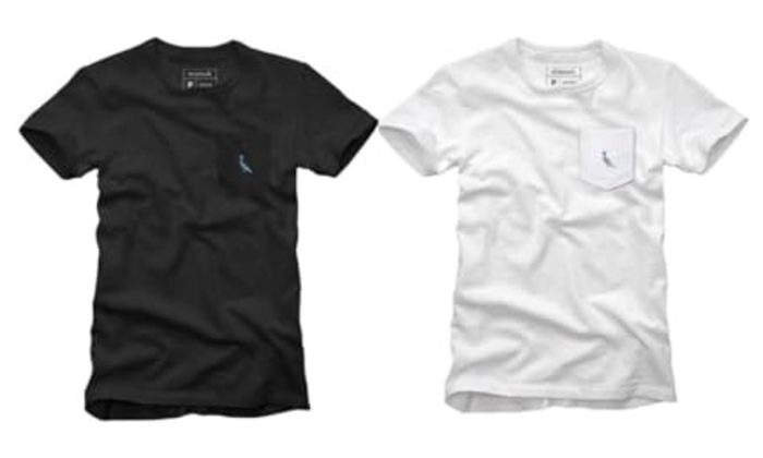 Kit 2 Camisetas Bolso Cb Pica-pau Xadrez Reserva - Preto/branco - P
