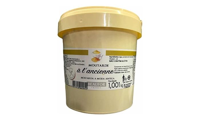 Mostarda Francesa Beaufor Ancienne Balde 1,001kg