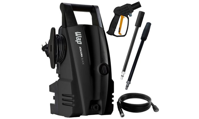 Lavadora de Alta Pressão WAP Atacama Black Potência 1400W Pressão 1500PSI Motor Universal