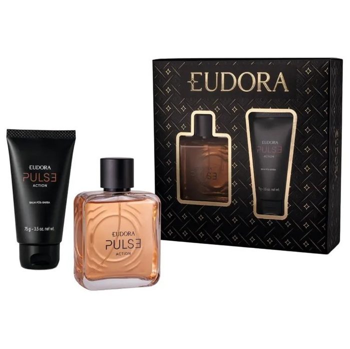 Kit Eudora Balm Pós-Barba 75g e Desodorante Colônia 100ml Pulse Action - Magazine Luiza