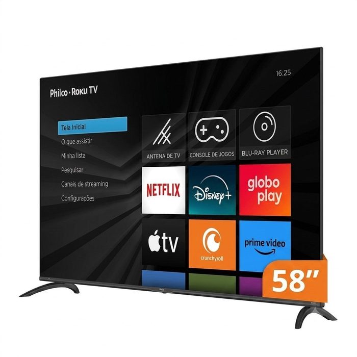 TV Philco 58" 4K Roku TV