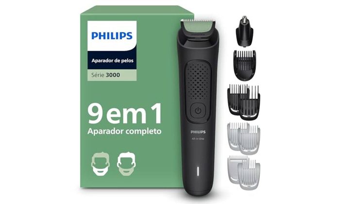 Philips Aparador e Barbeador Elétrico Série 3000 All-in-One 9 em 1