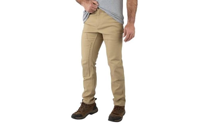 Field & Stream Calça masculina de camada dupla Sfyk Shoot from Your Knee, Caqui, 36W / 32L 46/48 BR