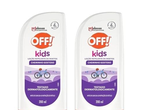 OFF! Kids Loção Repelente de Insetos Infantil, 2 Unidades de 200ml