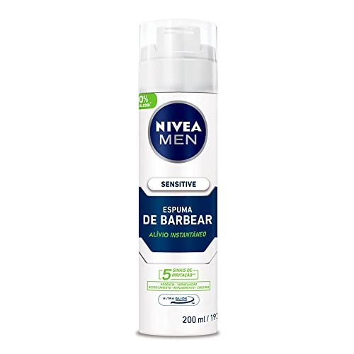 NIVEA MEN Espuma de Barbear Sensitive Para peles sensíveis 200ml