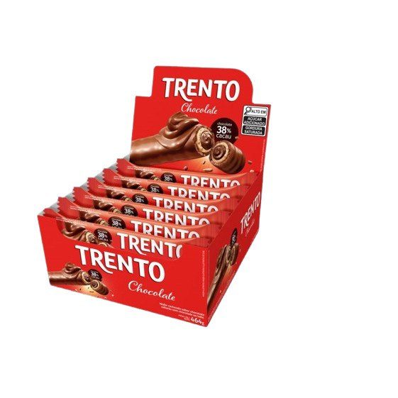 Chocolate Trento Chocolate 38% Com 16 Unidades De 29g