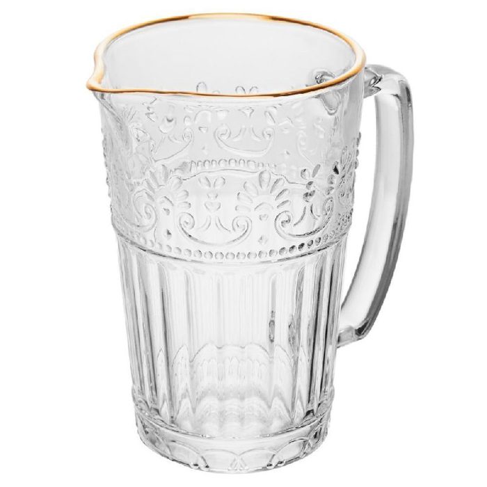 Jarra Mauve com Fio de Ouro Cristal 750ml Wollf