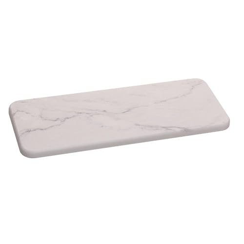 LYOR Bandeja Retangular Absorvente para Pia 25cm x 10cm Marmorizado Pedra Diatomita