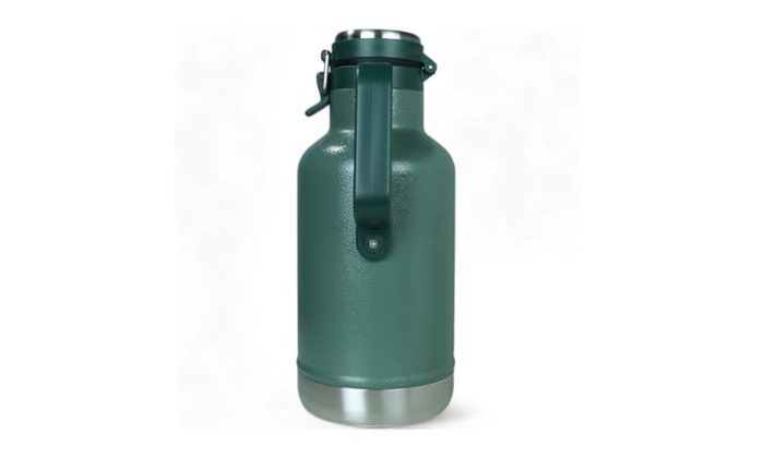 NTK, Garrafa Térmica Growler Aço Inoxidável 1,9L para Bebidas, Verde
