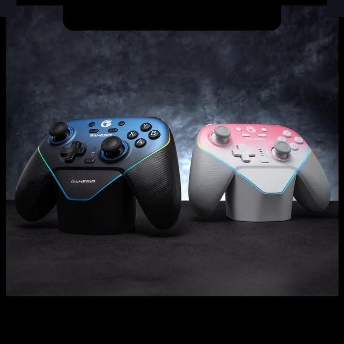 Controle Gamesir Super Nova Controle Com Dock sem fio Hall Effect, 1000mAh, Gatilho com ajuste, Girosópio, Faceplate removível