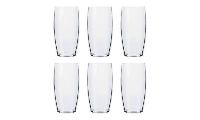 Jogo de Copos Nadir Oca Long Drink de Vidro Liso com 6 Peças 300ml