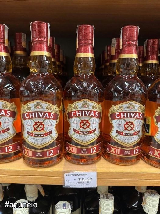Whisky Chivas Regal 12 anos Blended Escocês - 750 ml