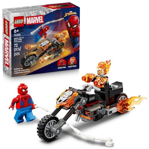 LEGO Marvel Homem-Aranha vs. Motocicleta Fantasma com Motocicleta 76335 72 peças