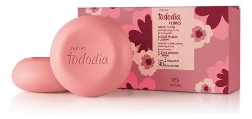 Sabonete Em Barra Natura Tododia Flores E Jasmim 2un 90g