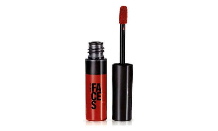 Batom Matte Longa Duração Faces Natura 12h Cor Red Love