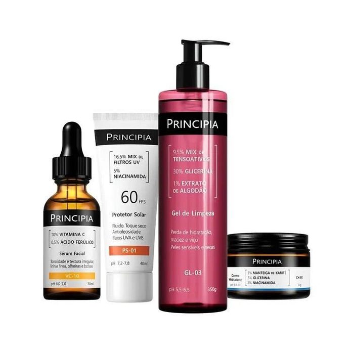 Principia Kit Essencial Gl-03 + Ch + Vc + Ps Sensível Dia/noite