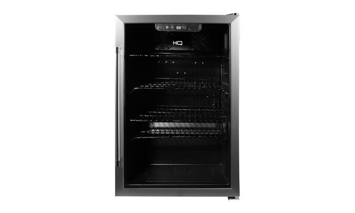 Cervejeira HQ 125L Vidro Duplo Low-E Inox Touch Até -6°C 125 Latas HQ-125CEVPV
