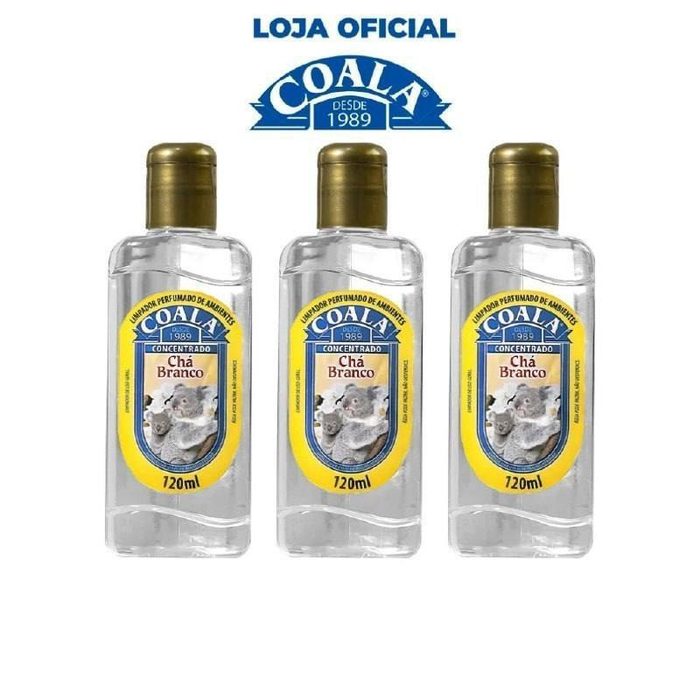 Kit 3 Limpadores de Ambientes Coala Chá Branco - 120ml