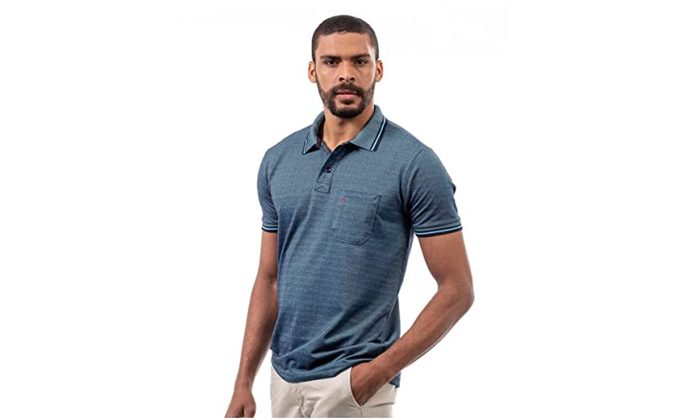 camisa polo masculina piquet algodão bolso básica premium