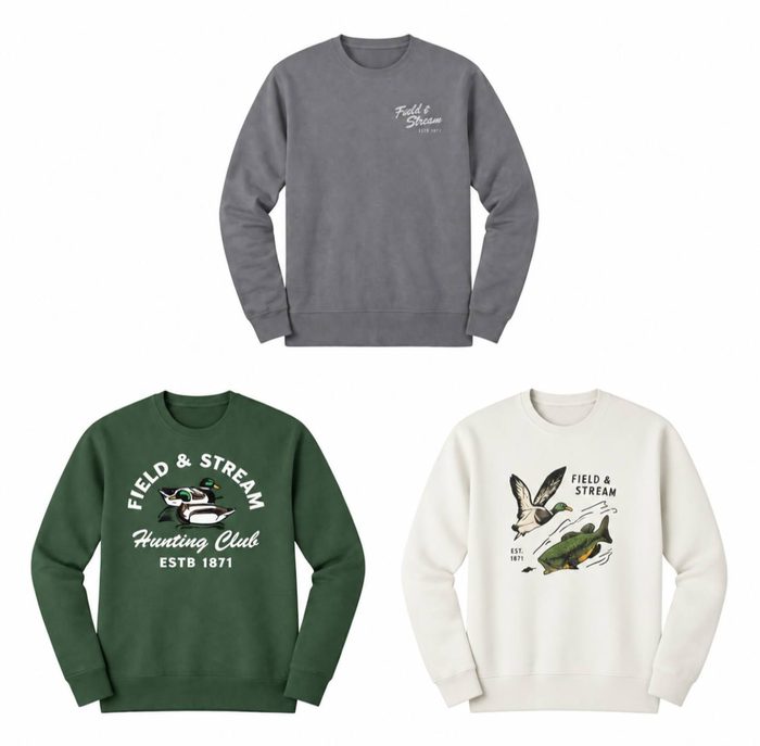 moletom field & stream backstrap crew sweatshirt g3 masculino