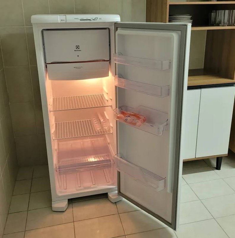 geladeira electrolux cycle defrost 240l degelo prático uma porta branca 127v