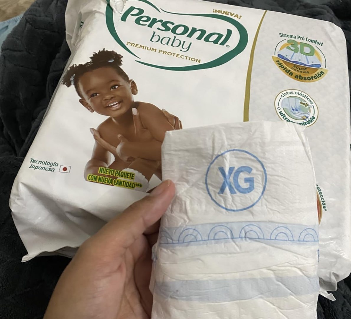fraldas personal baby premium protection xg 26 unidades
