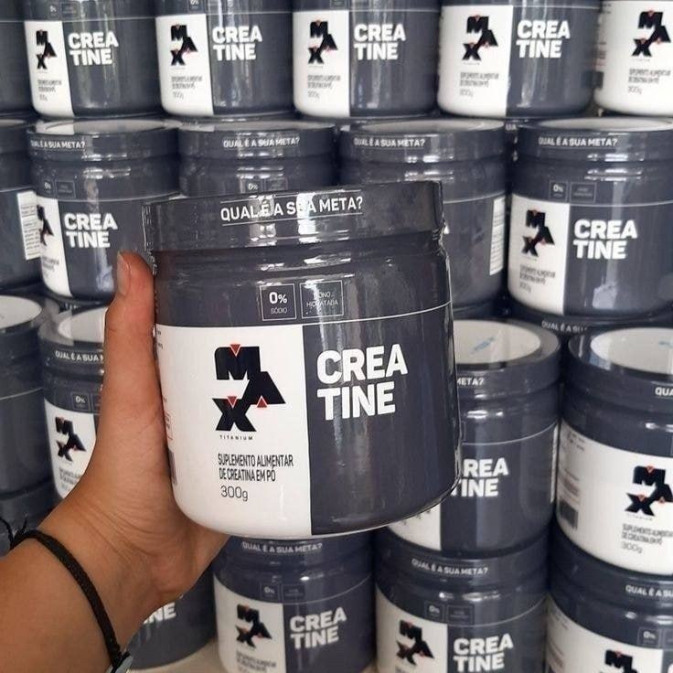 suplemento max titanium creatina monohidratada kit 2x 300g