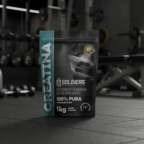 suplemento soldiers nutrition creatina 1kg monohidratada em pó 100% pura