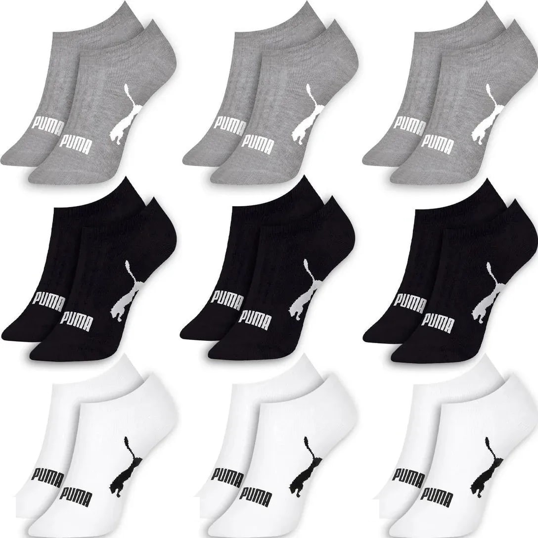 roupas puma kit 9 pares meias sapatilha soquete invisível original