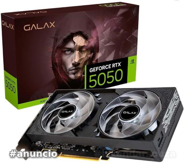 placa de vídeo galax rtx 5050 8gb black gf 1-click oc teclab lite 128bits gddr6