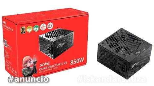 fonte xpg core reactor ii ve 850w 80 plus gold modular